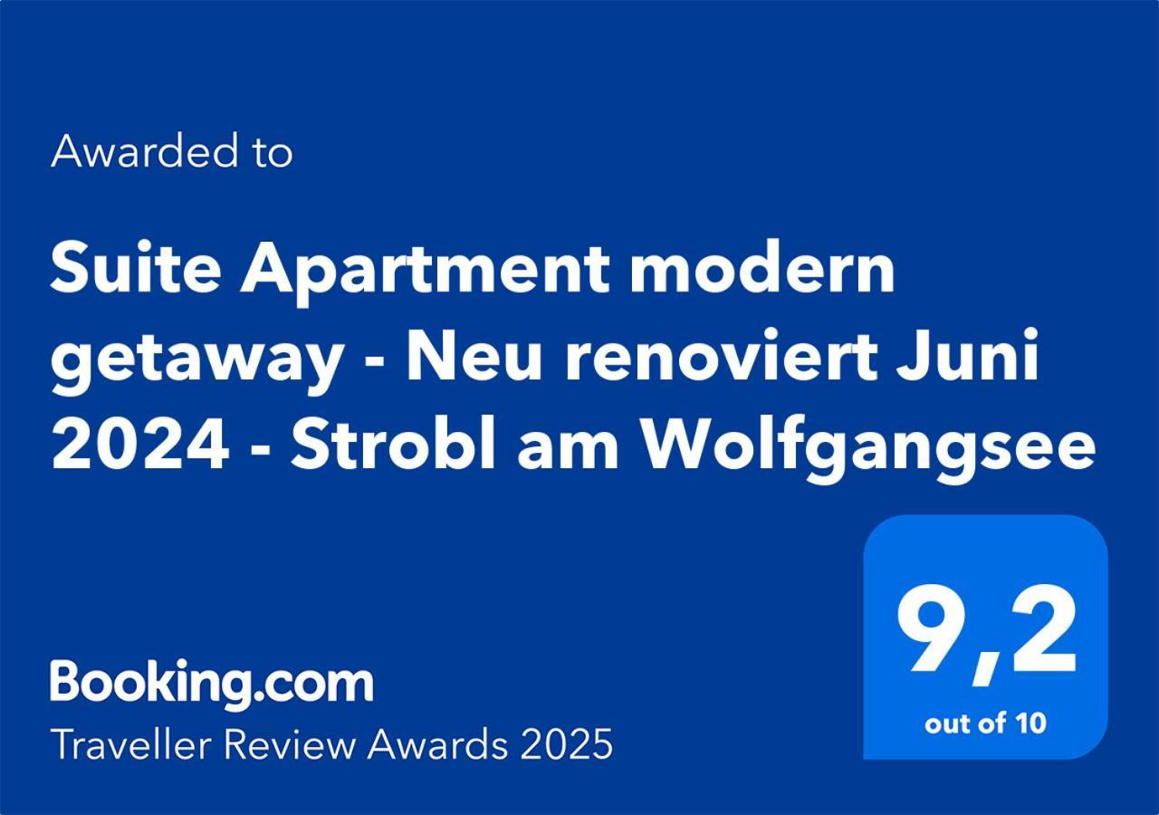 Suite Apartment Modern Getaway - Neu Renoviert - Strobl Am Wolfgangsee Eksteriør bilde